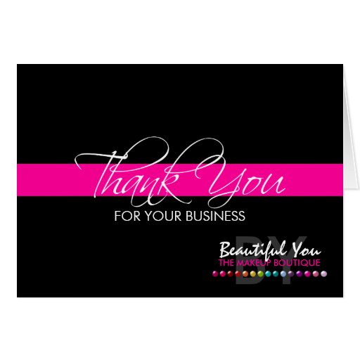 Thank You For Your Business Custom Note Cards