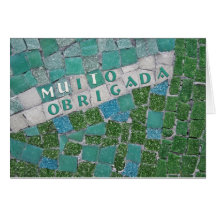 Thank You in Portuguese, from Female Greeting Cards