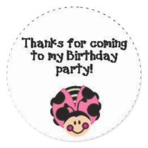 THANK YOU Ladybug stickers
