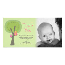 Thank You New Baby Arrival Gift Photocard Customised Photo Card