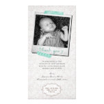 Thank You Note Baby Boy Blue Washi Tape Polaroid Photo Greeting Card