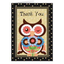 Thank You Owl Greeting card