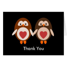 Thank you  Owl Love Card