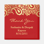 Thank You Paisleys Elegant Indian Magnet