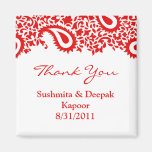 Thank You Paisleys Elegant Indian Magnet