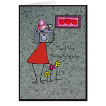 Thank You  Photographer Wedding Greeting Card