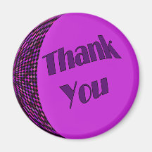Thank You Purple Fridge Magnet