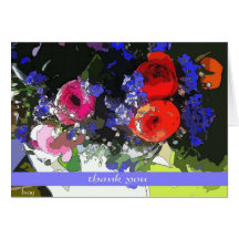 thank you ranunculus greeting card