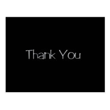 Thank You Silver Post Cards