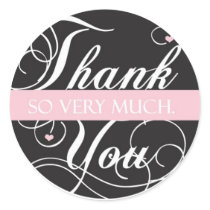 Thank you so very much round stickers