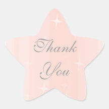 Thank You Star Star Sticker