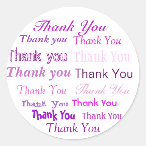 Thank You Sticker