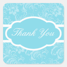 Thank You Sticker (Sophisticated Blue)