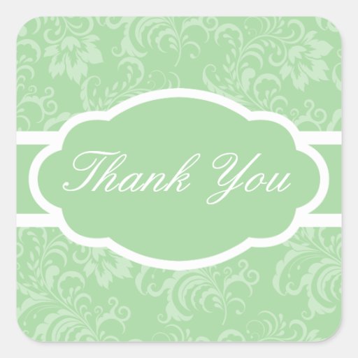 Thank You Sticker (Sophisticated Green)