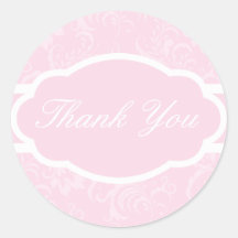 Thank You Sticker (Sophisticated Pale Pink)