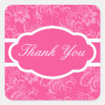 Thank You Sticker (Sophisticated Raspberry Pink)