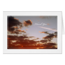 Thank You Sunset Card