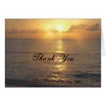 Thank You sunset Card