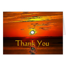 Thank You Sunset Card