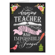 Thank you teacher card appreciation week