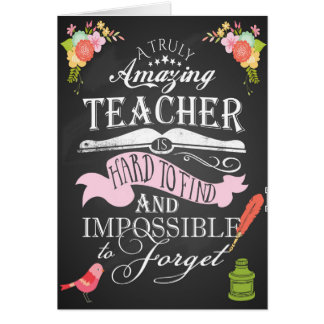 Thank you teacher card appreciation week