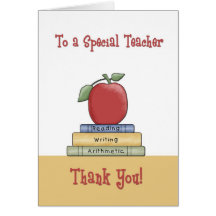 Thank You Teacher Greeting Card