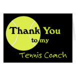 Thank You to my Tennis Coach Card