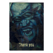 Thank you - vampire grunge graffiti card