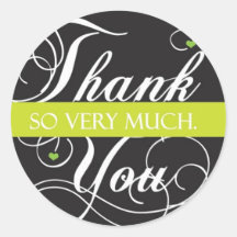 Thank you very much round sticker
