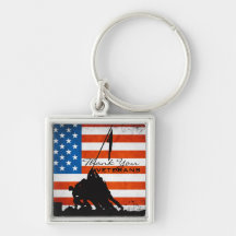 Thank You Veterans Key Chains
