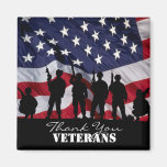 Thank You Veterans Refrigerator Magnet