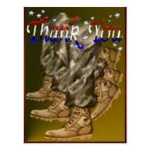 Thank You Vets Postcard