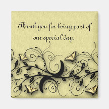 Thank You wedding favor magnet