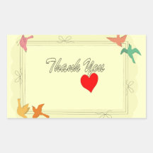 Thank You with Love sticker