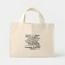 Thanks Bag Striped Blue