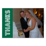 Thanks In Lights Thank You Notecard (Green)