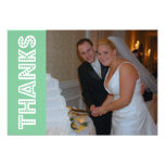 Thanks In Lights Thank You Notecard (Mint Green) Invite