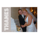 Thanks In Lights Thank You Notecard (Sand) Invitation