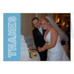 Thanks In Lights Thank You Notecard (Sky Blue)