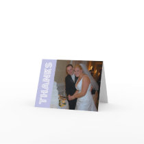 Thanks In Lights Thank You Notecard (Violet)