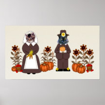 Thanksgiving Cats Posters