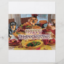 Thanksgiving Dachshunds Flyers