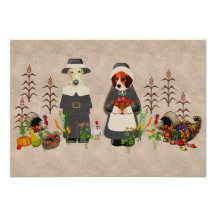 Thanksgiving Dogs Personalised Announcement