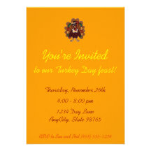 Thanksgiving Invitation - customisable