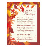Thanksgiving Invitations - Decorated Letterhead