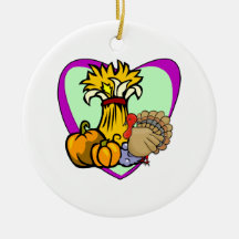 Thanksgiving Love Christmas Tree Ornaments
