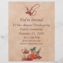 Thanksgiving Monogram C Flyer, Alphabet
