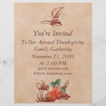 Thanksgiving Monogram I Flyer, Alphabet