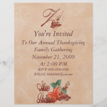 Thanksgiving Monogram z Flyer, Alphabet
