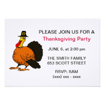 Thanksgiving Party Invitation